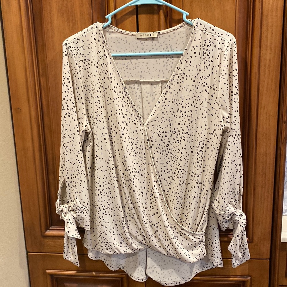 Beacon cream blouse